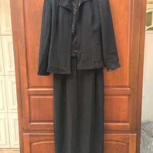Mother of the bride 2 piece black dress